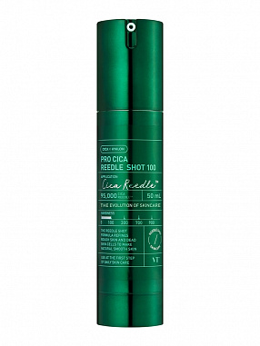 VT Cosmetics Бустер-сыворотка для чувствительной кожи для лица с микроиглами и экстрактом центеллы азиатской / Pro Cica Reedle Shot 100, 50 мл