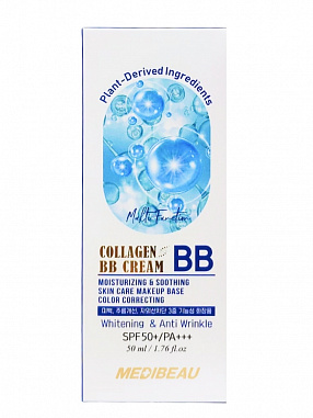 MEDIBEAU Многофункциональный ВВ-крем с коллагеном / Collagen BB Cream SPF 50+/PA+++, 50 мл