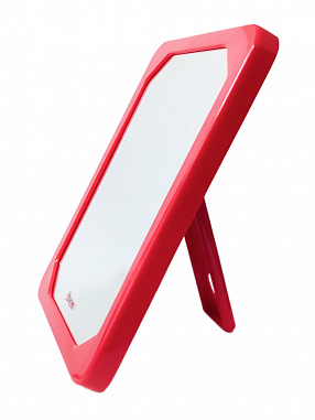 Weisen Зеркало косметическое настольное 9363 RED, прямоугольное, 11 x 16 см, красный