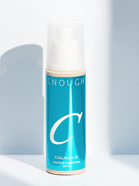 Enough Увлажняющий тональный крем для лица с коллагеном N20 / Collagen 3X Moisture Foundation SPF15, натуральный бежевый, 100 мл